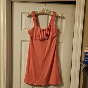 Coral Sleeveless Dress